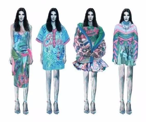 國外藝術(shù)院校學(xué)生畫的【服裝系列效果圖】長這樣!_搜狐文化